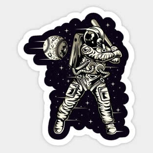 Space Baseball Sticker